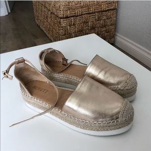Schutz Darla Flat Espadrille sz: 7